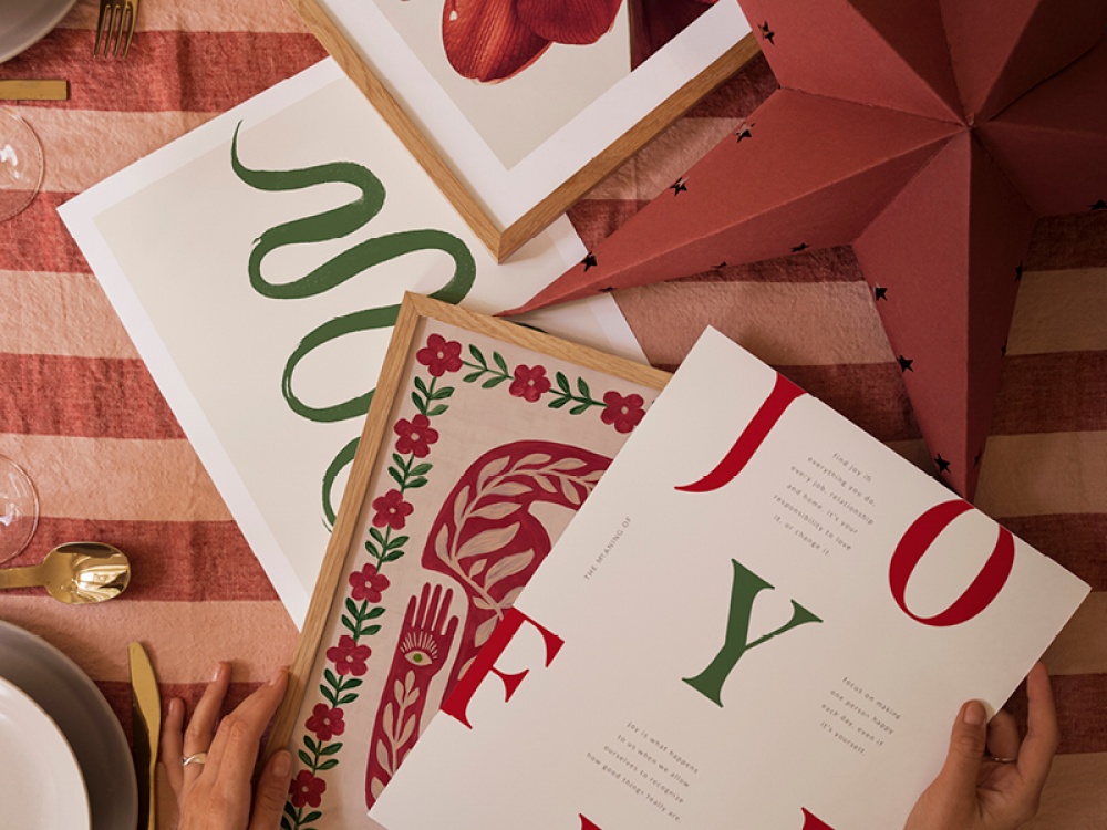 Desenio Christmas art prints