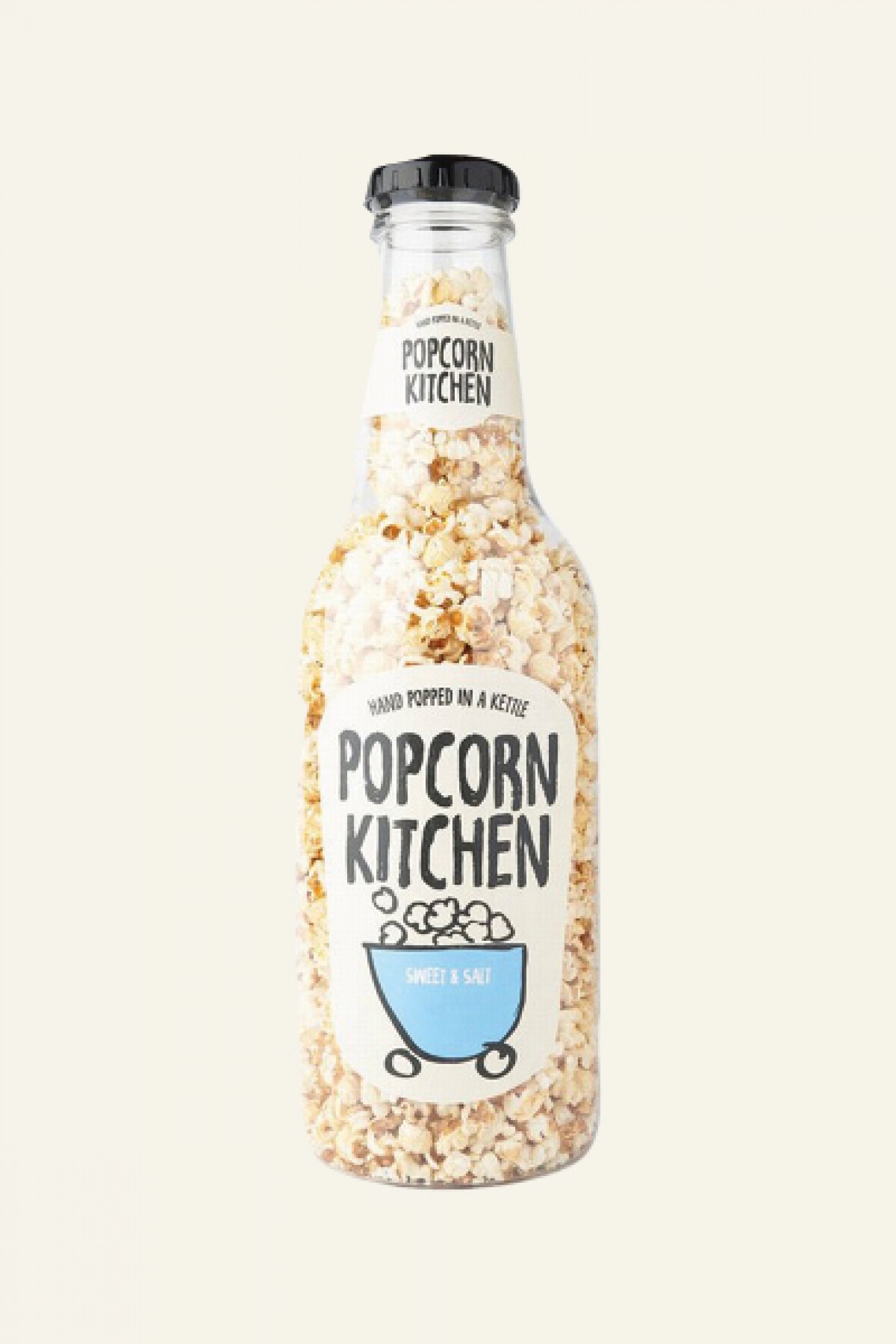 Sweet and salty giant popcorn bottle