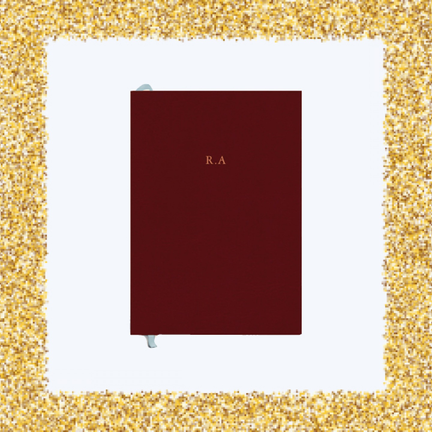 Personalised leather notebook