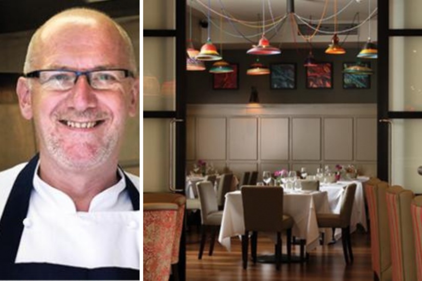 Terry Laybourne and a restaurant dining room