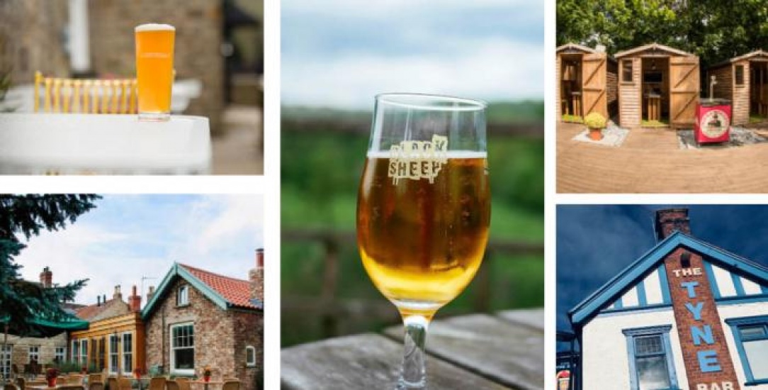 beer gardens and pints of beer