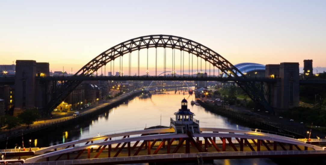 The Tyne Bridge over the river