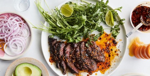 How to Make Butcher's Steak with Dried Chilli and Salted Peanuts