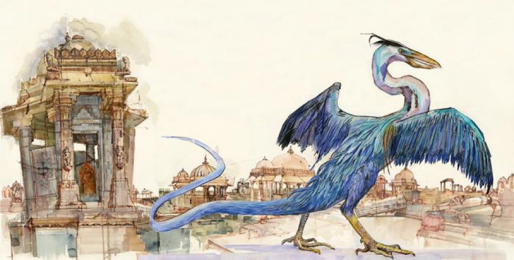 An illustration of a big bird