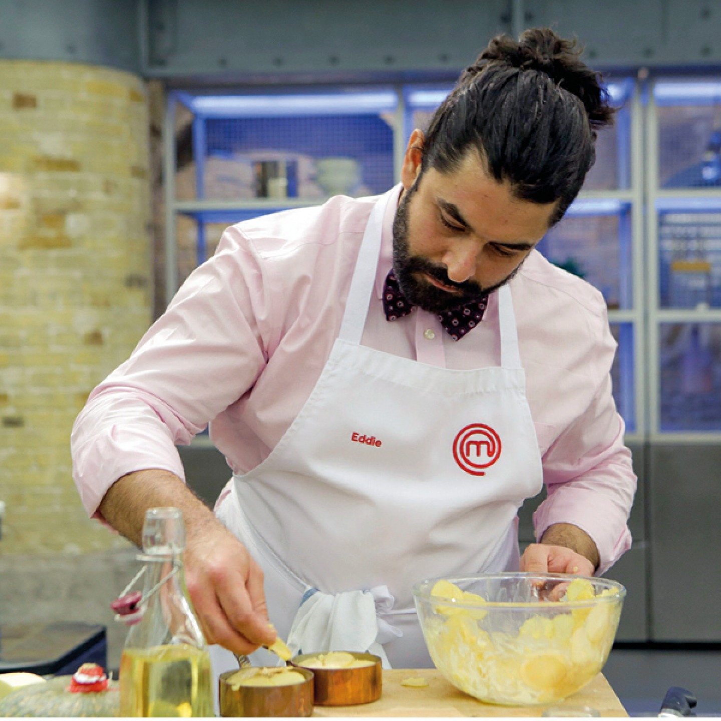 Eddie Scott during Masterchef