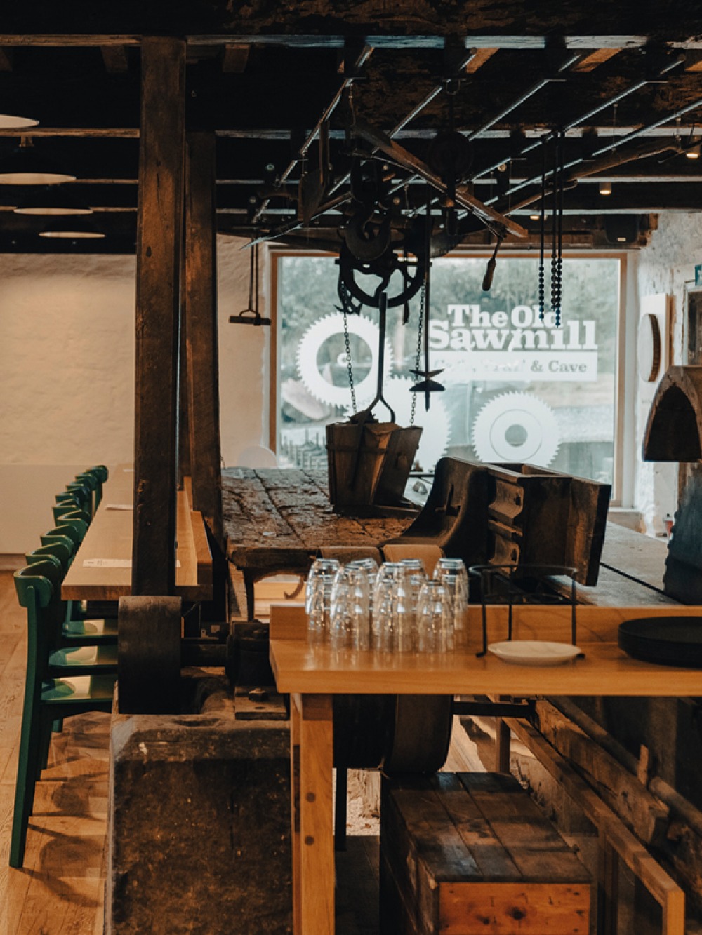 internal shot of The Old Sawmill Café