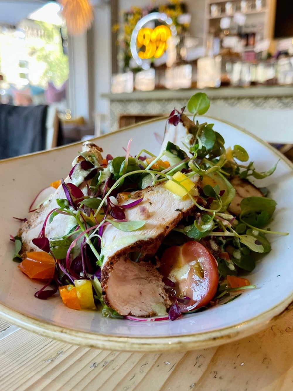 Fresh Salad with meat