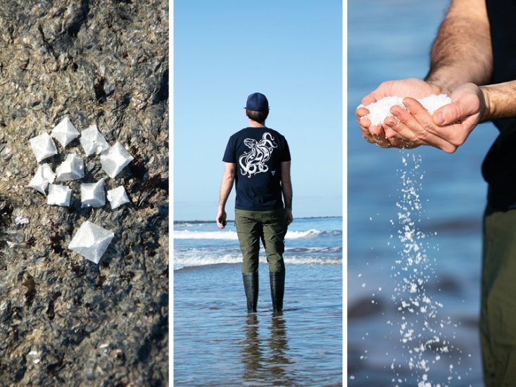 Yorkshire Salt Co founder Richard Devany with salt
