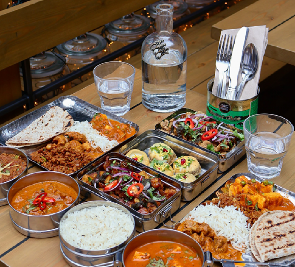 Indian street food dishes