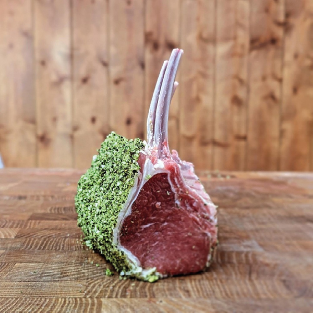 Herb crusted rack of lamb