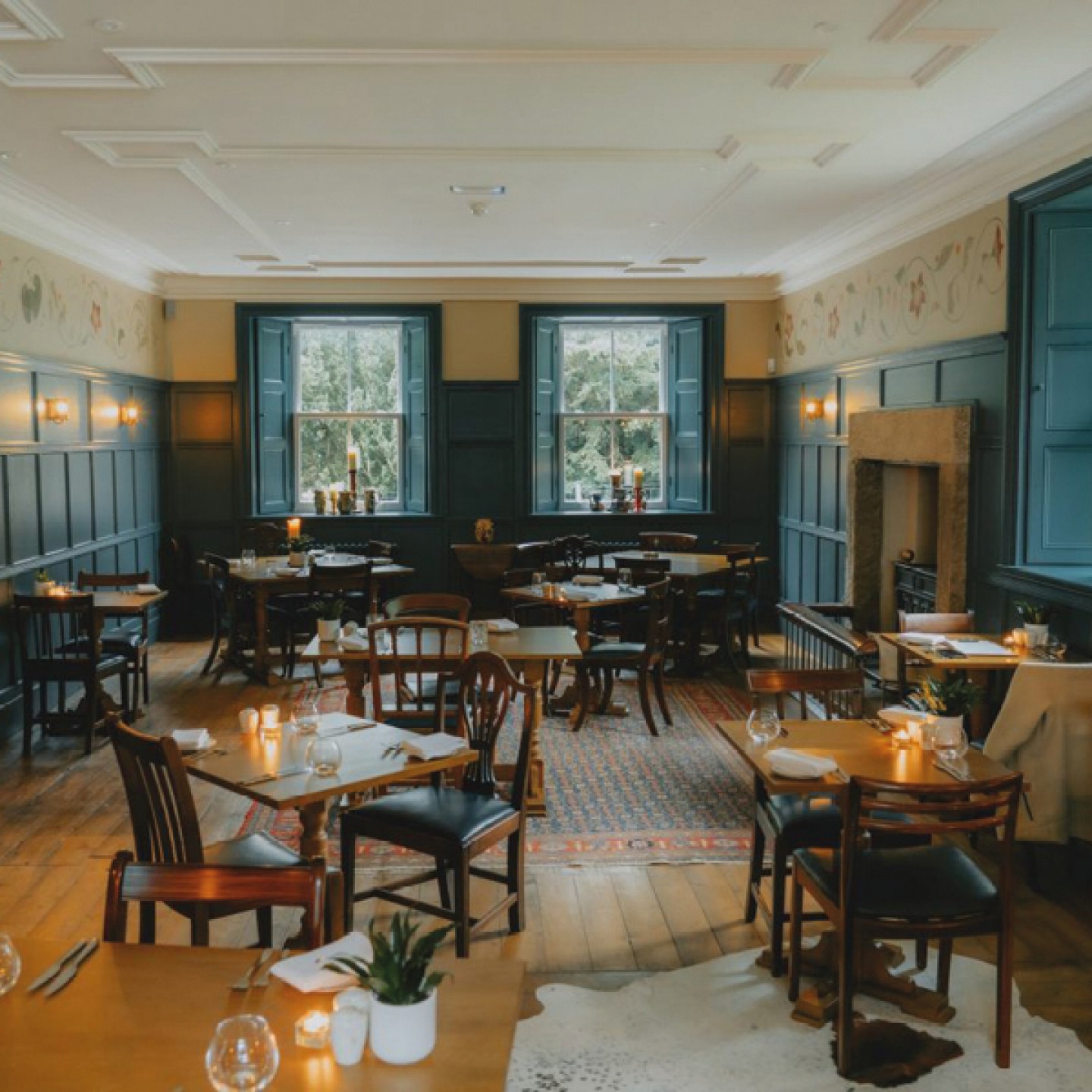 Internal shot of dining room at High Force Hotel