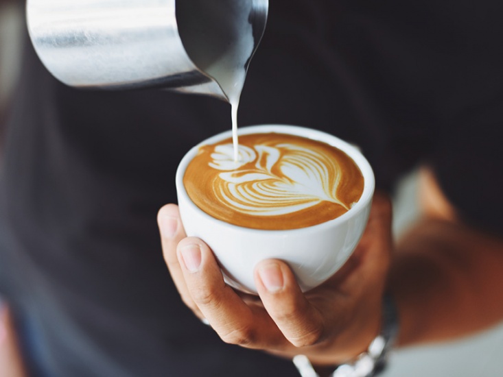 Man pouring coffee