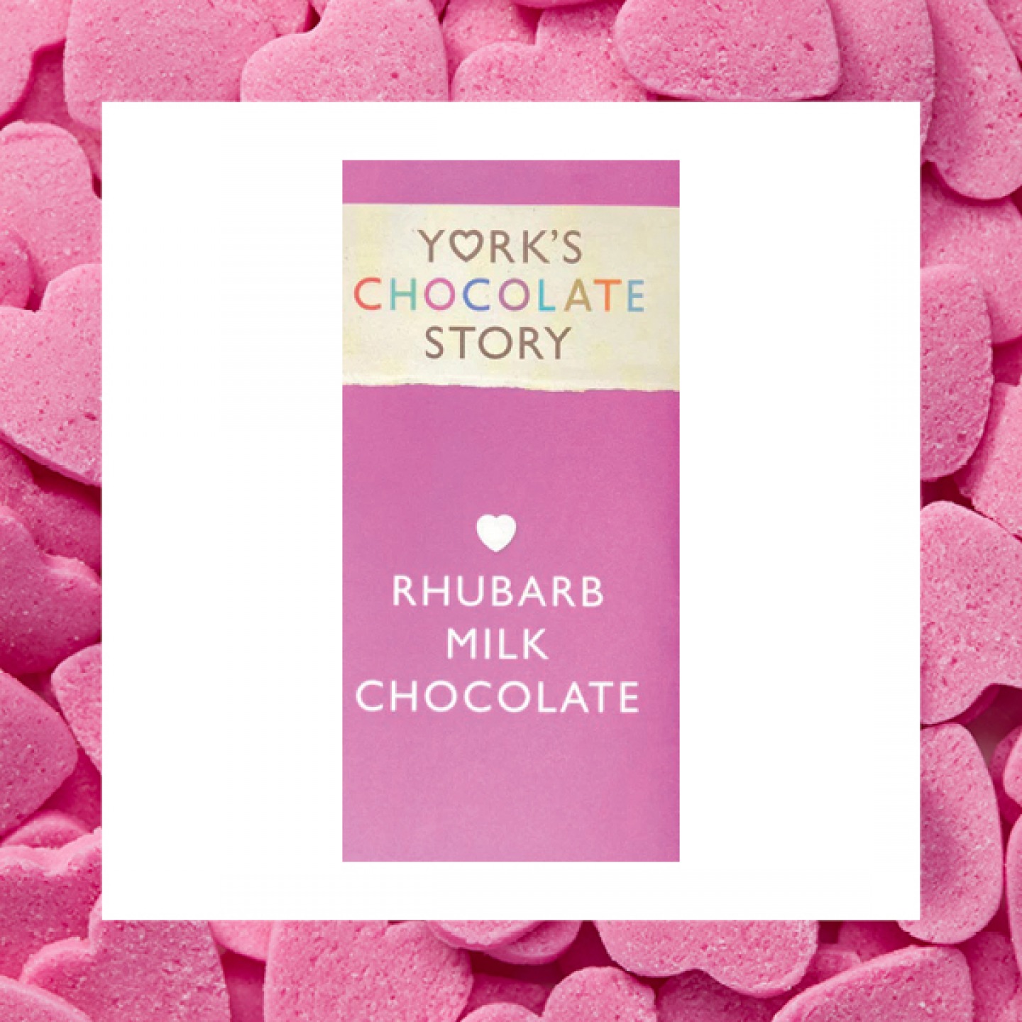 Rhubarb milk chocolate bar