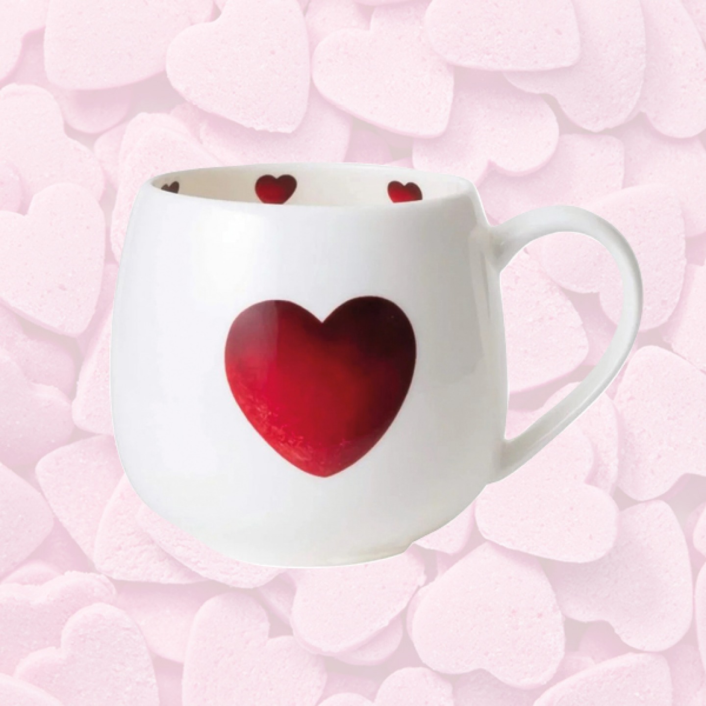 Heart-themed mug