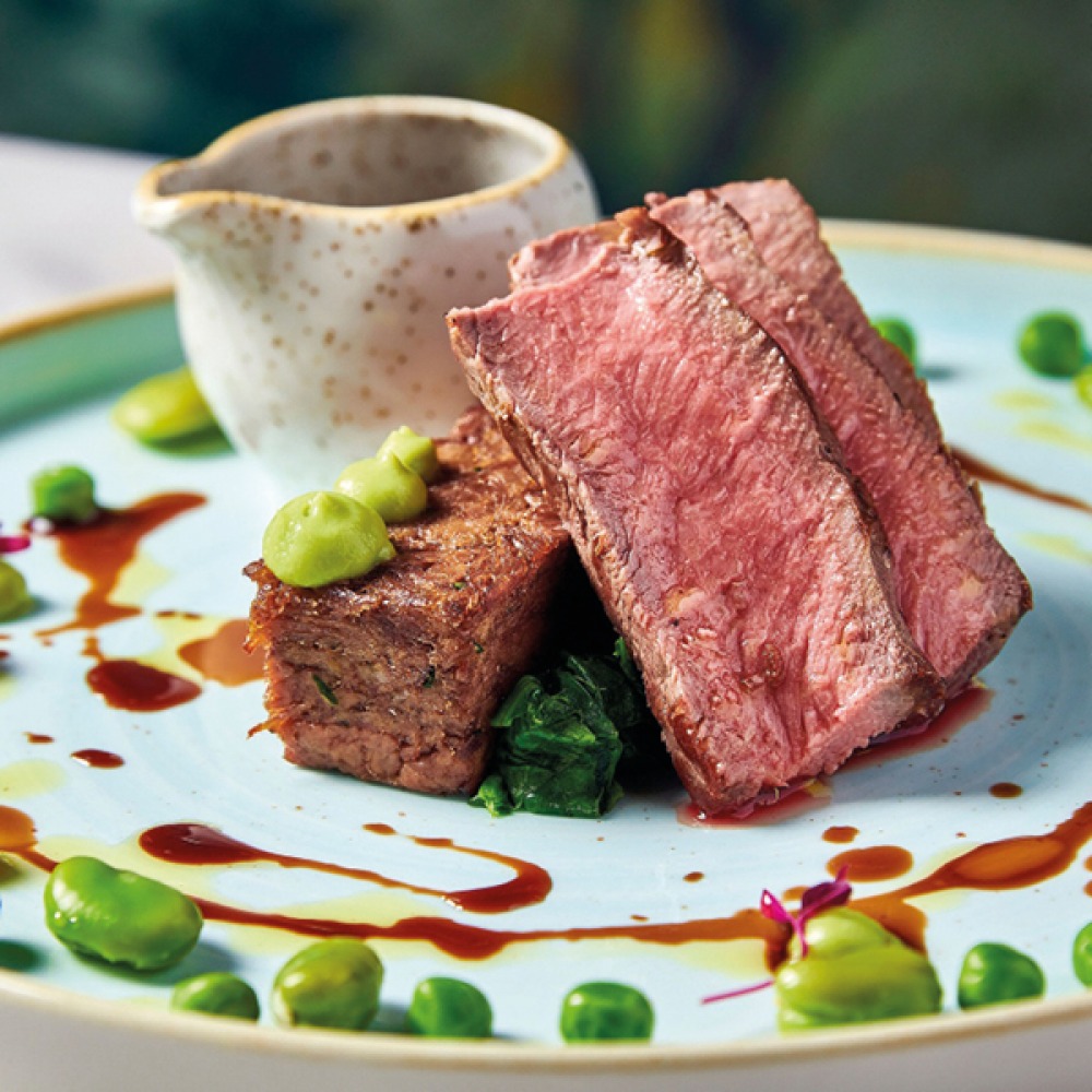 Food at Emerald Restaurant at Matfen Hall