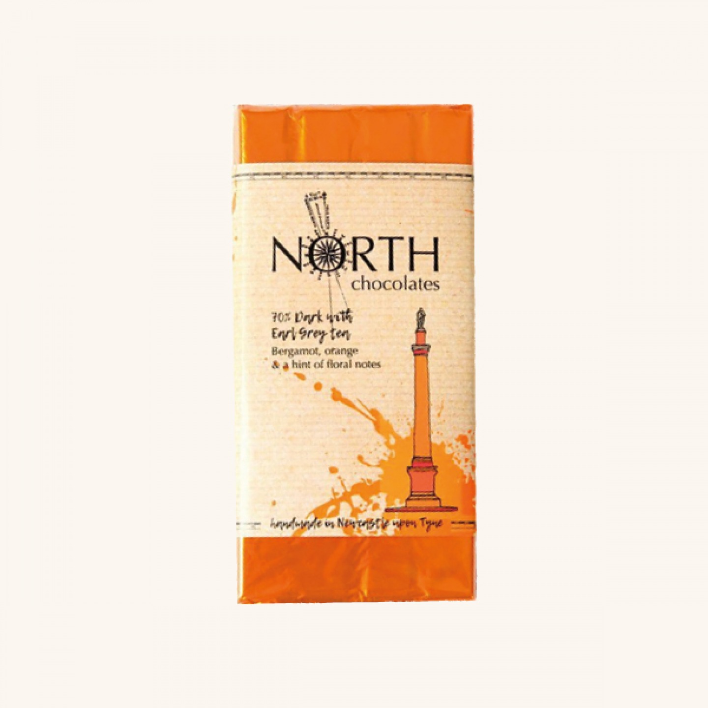 Dark Chocolate Earl Grey Tea Bar with Orange and Bergamot, £4.95 North Chocolates