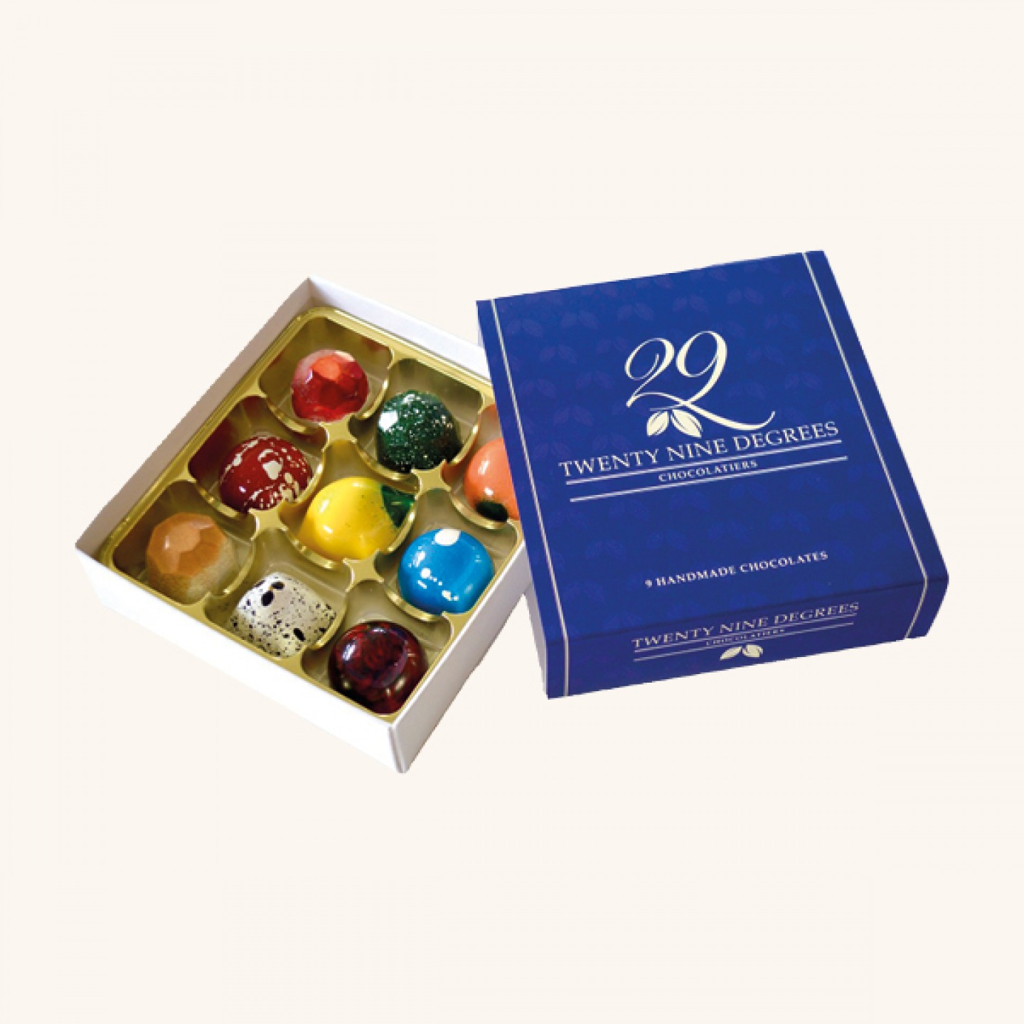 Assorted Flavours Box, £13.99 Twenty Nine Degrees Chocolatiers