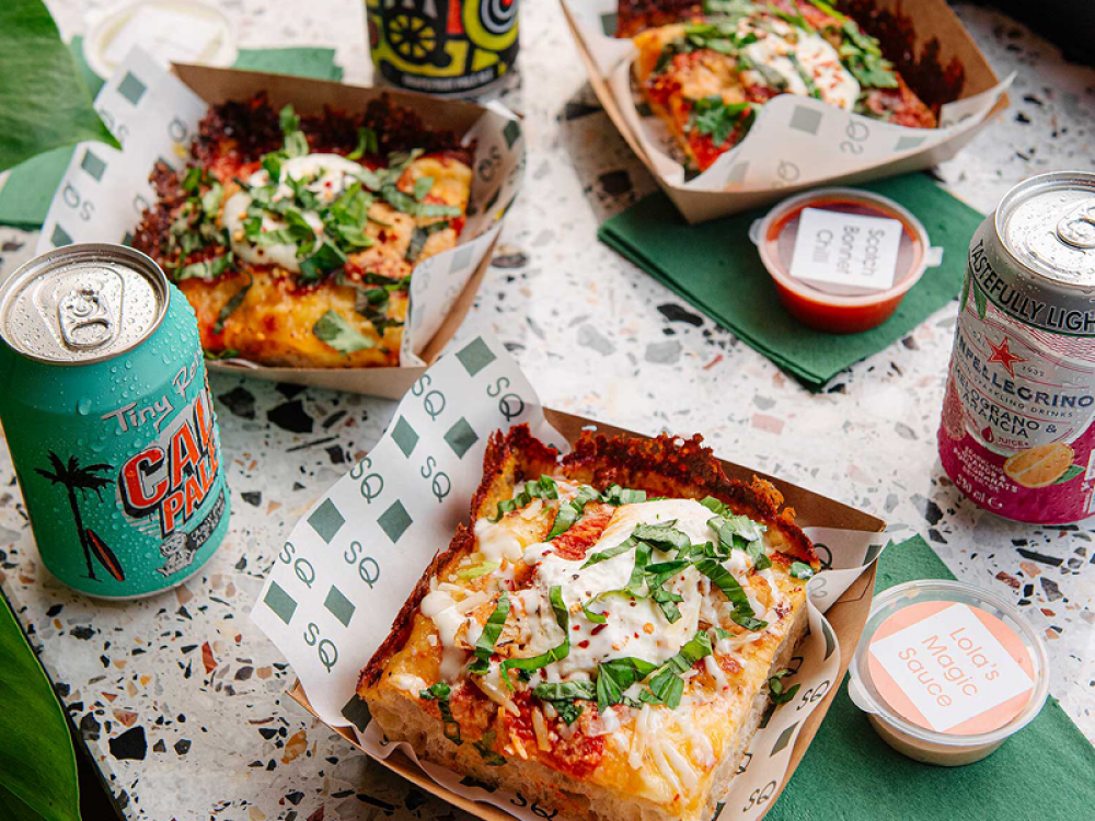 Square pizza