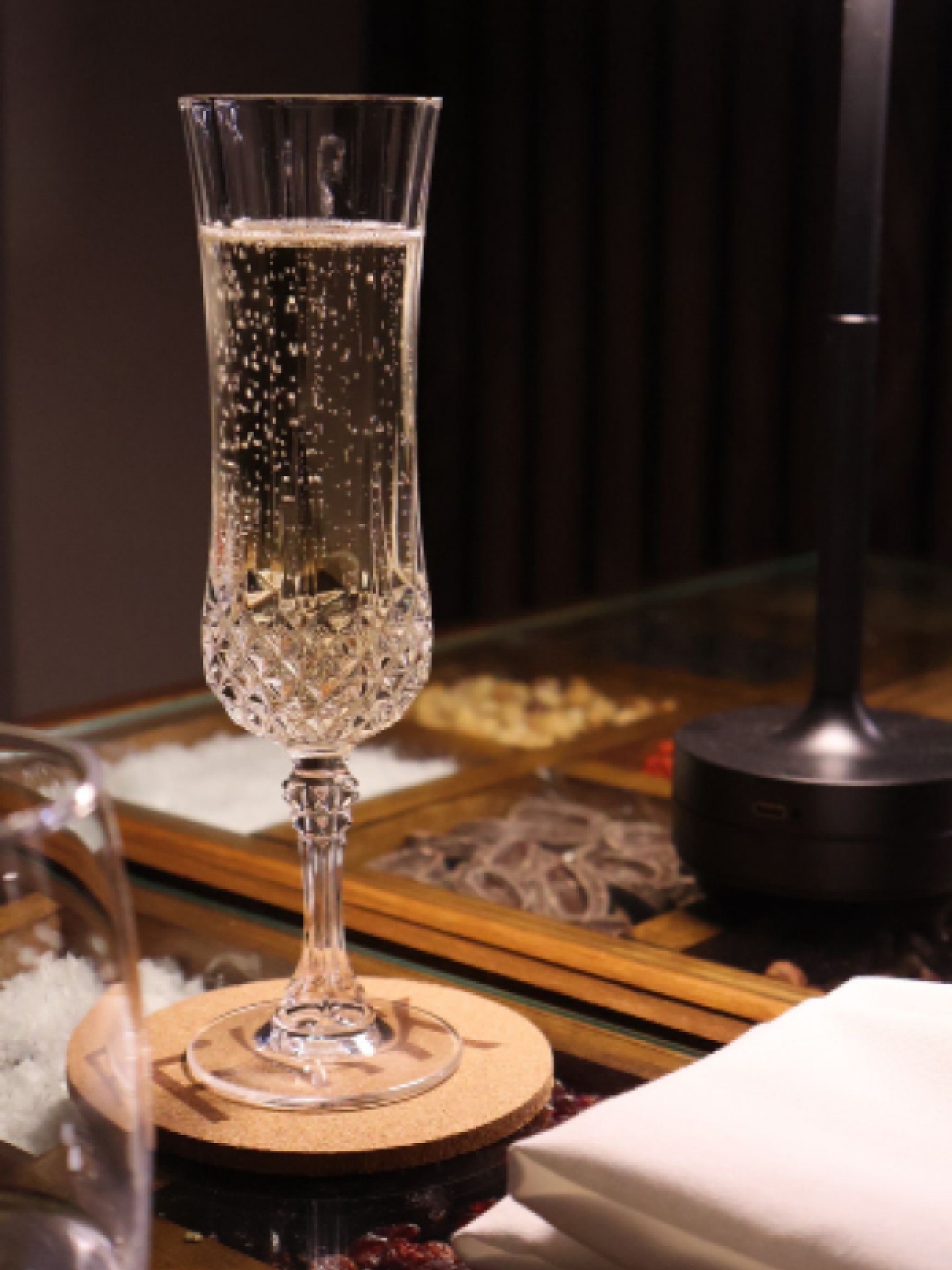 Glass of Champagne at FIIK