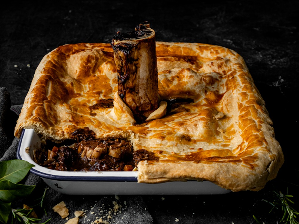 Desperate Dan–Style Cow Pie