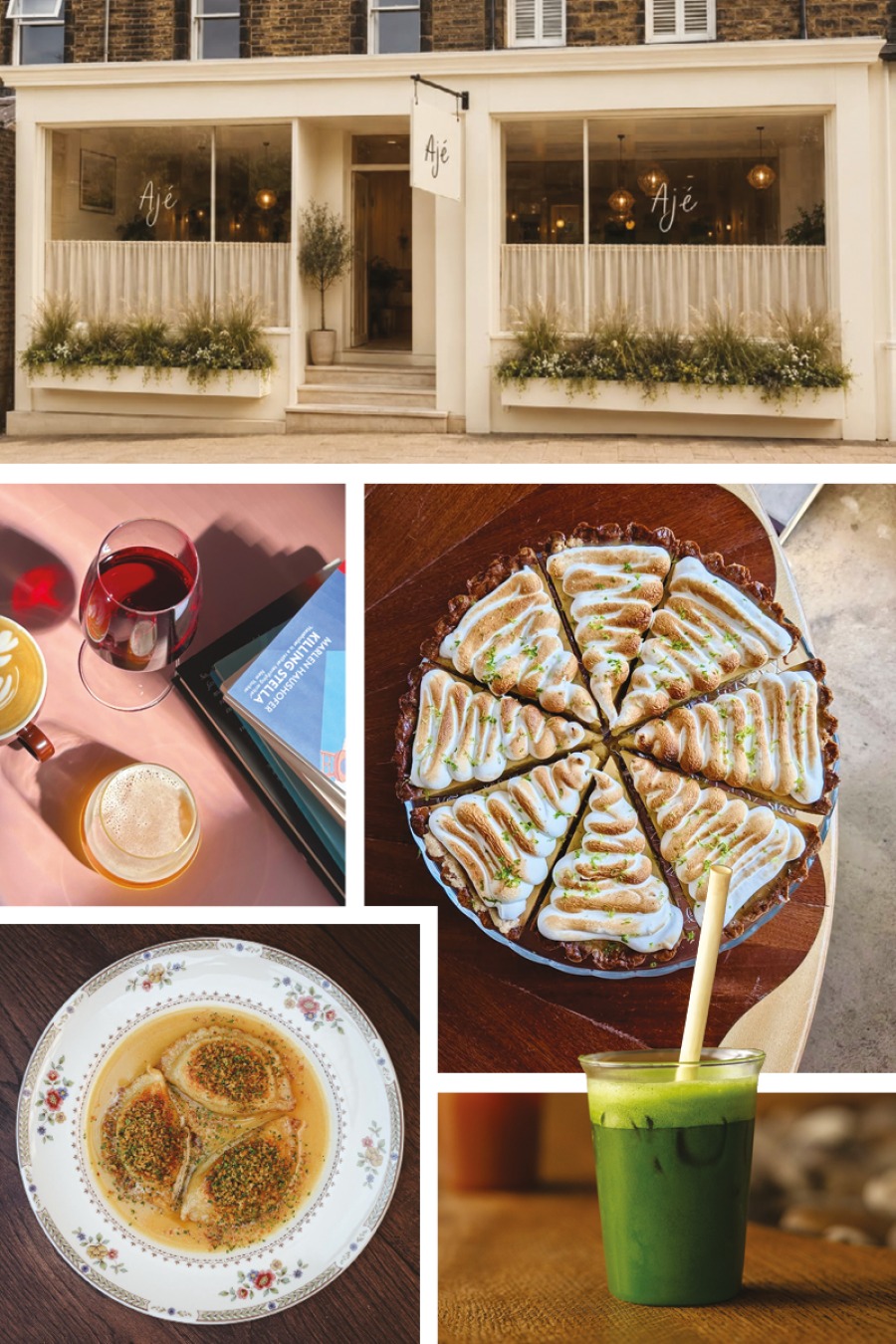 collage of food places