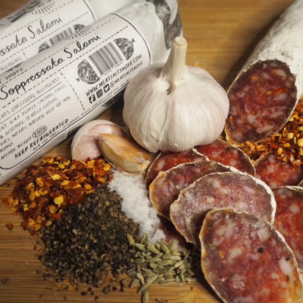 Soppressata chilli, fennel and garlic salami, Meat Salt Smoke
