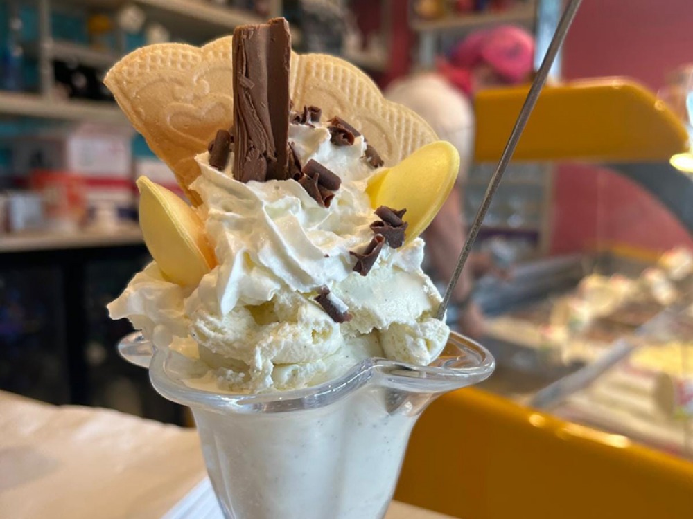 Ice Cream Sunday at Mimi’s Ice Cream Emporium