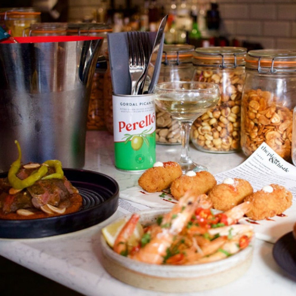 small plates of food