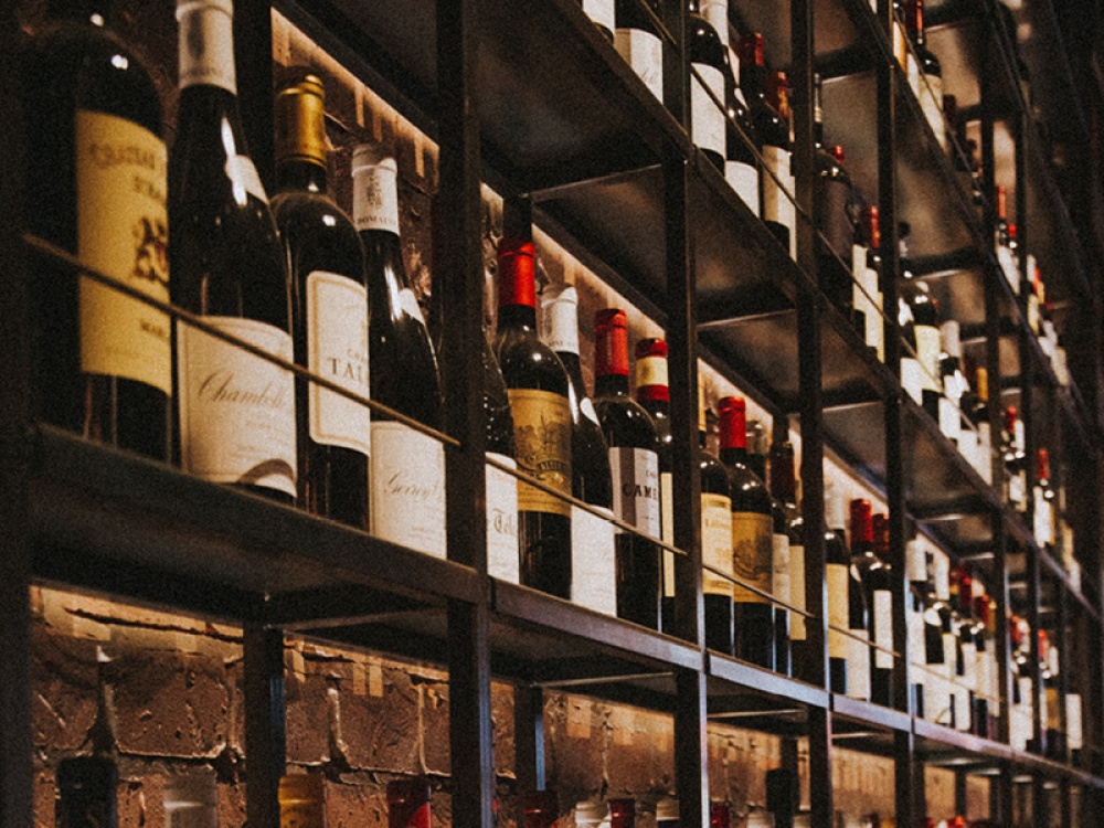 wine bottles
