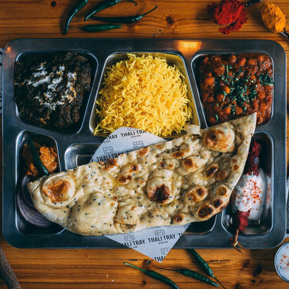 Food from Thali Tray