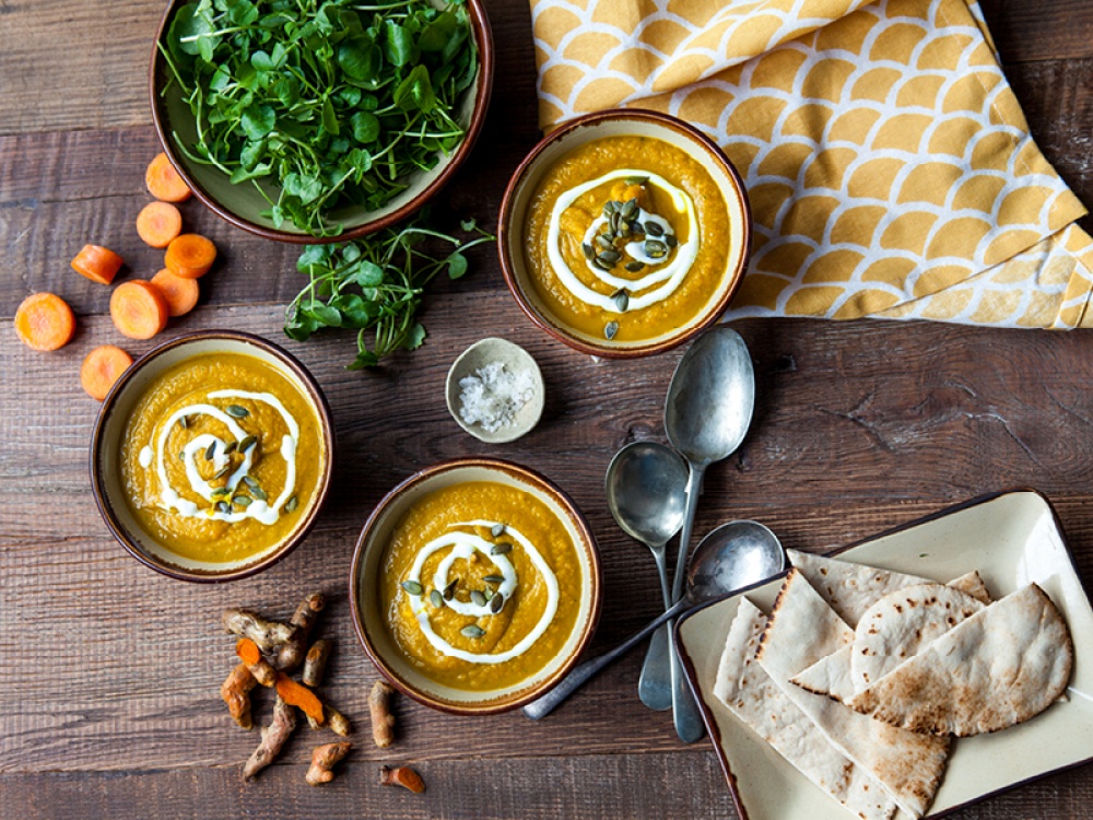 Turmeric, Carrot and Watercress Soup