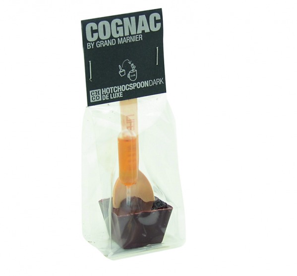 The Chocolate Company hot chocolate and cognac stirrer