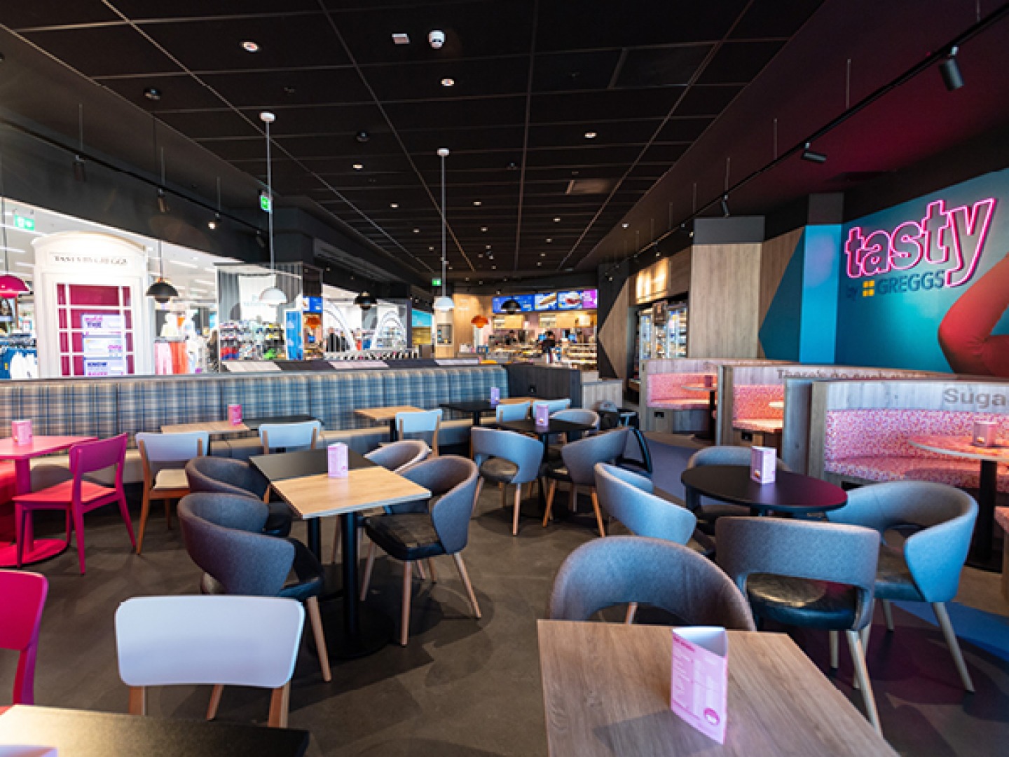 Interiors of Greggs Cafe in Primark ‘Tasty'