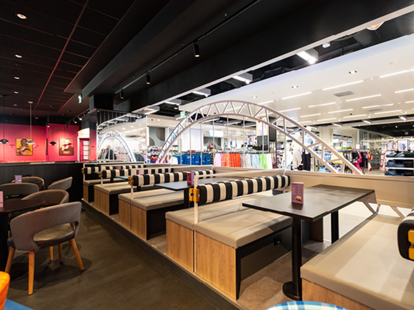 Interiors of Greggs Cafe in Primark ‘Tasty'