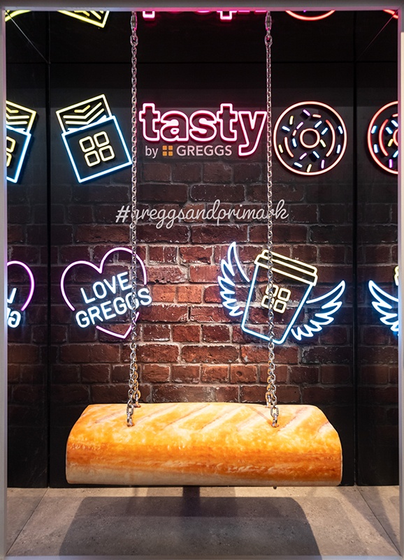 Interiors of Greggs Cafe in Primark ‘Tasty'