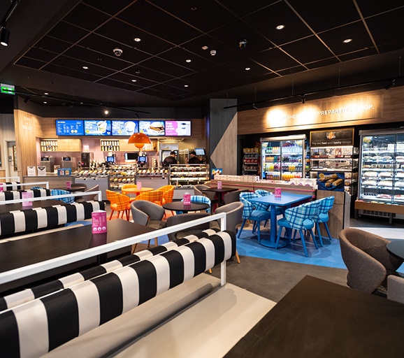 Interiors of Greggs Cafe in Primark ‘Tasty'