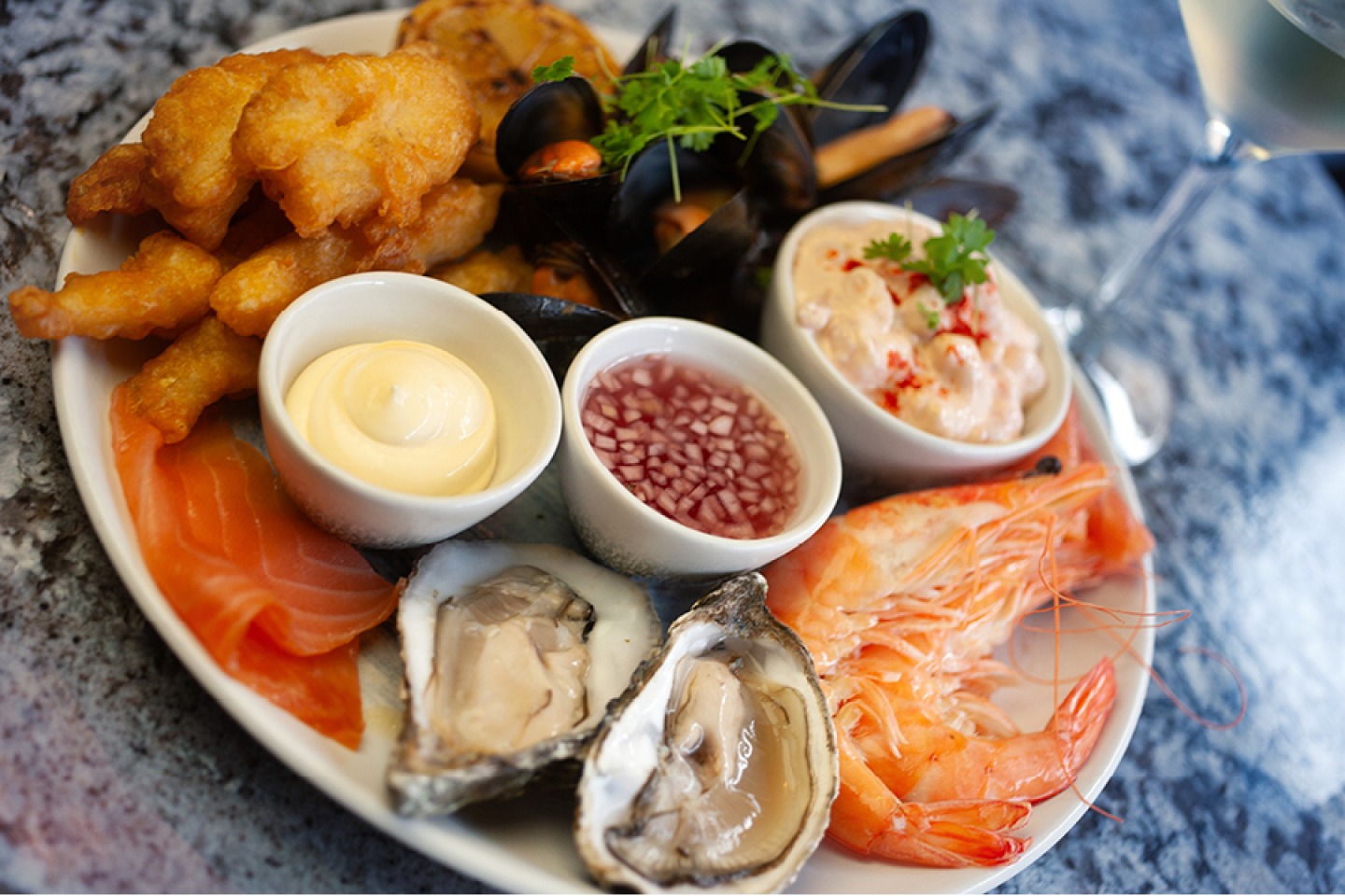 Seafood platter