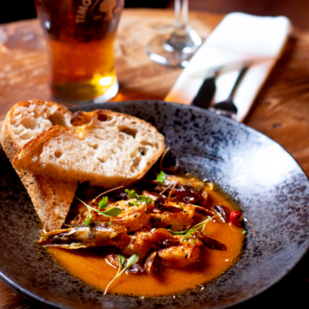food and drink at The Fat Badger