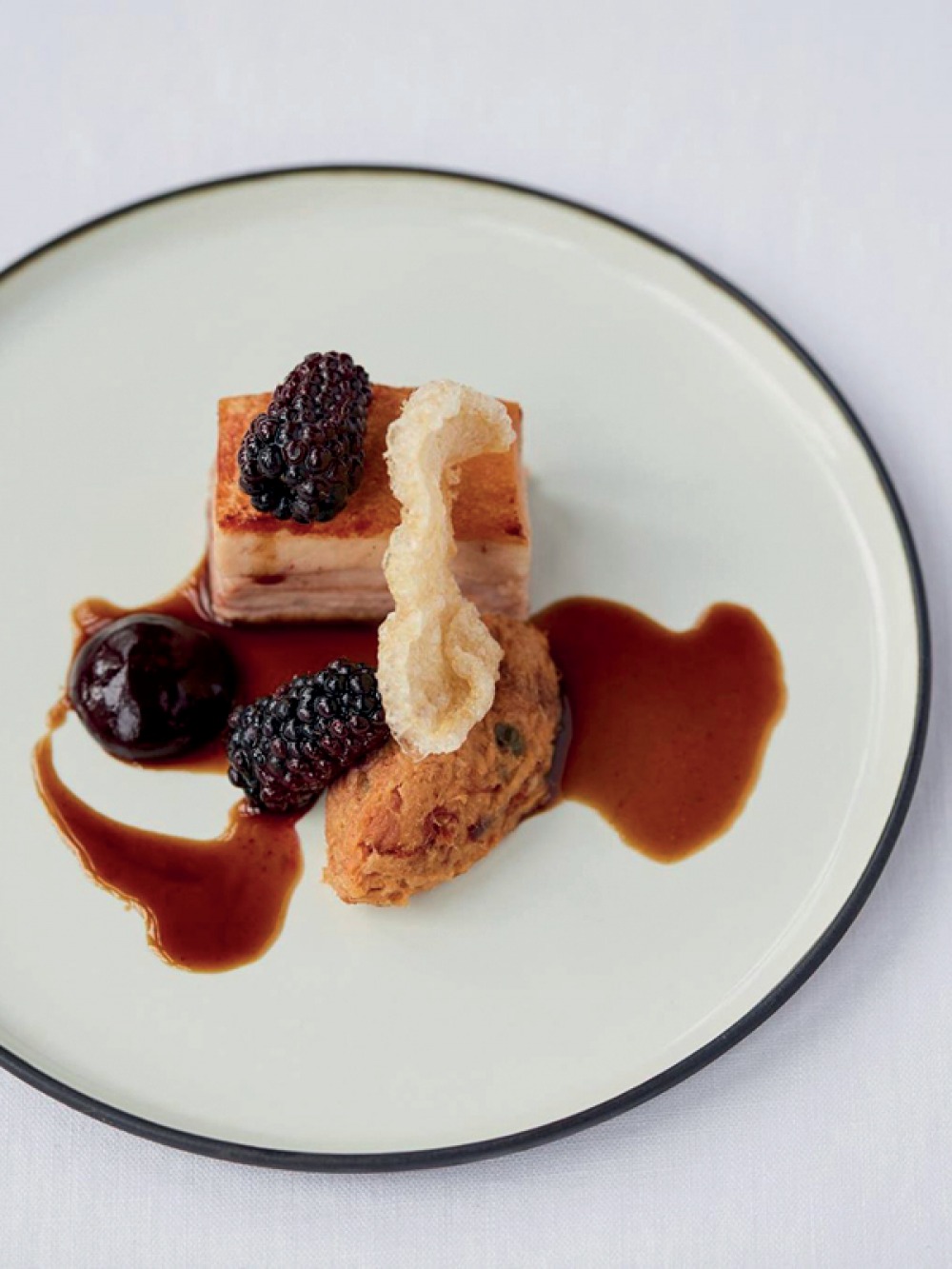 Michelin-starred food plated up