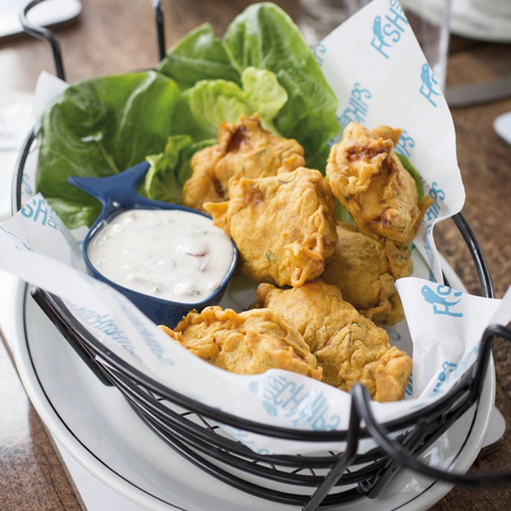 scampi in a basket