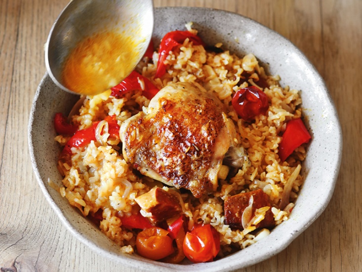 One-Pot Chicken and Chorizo Rice