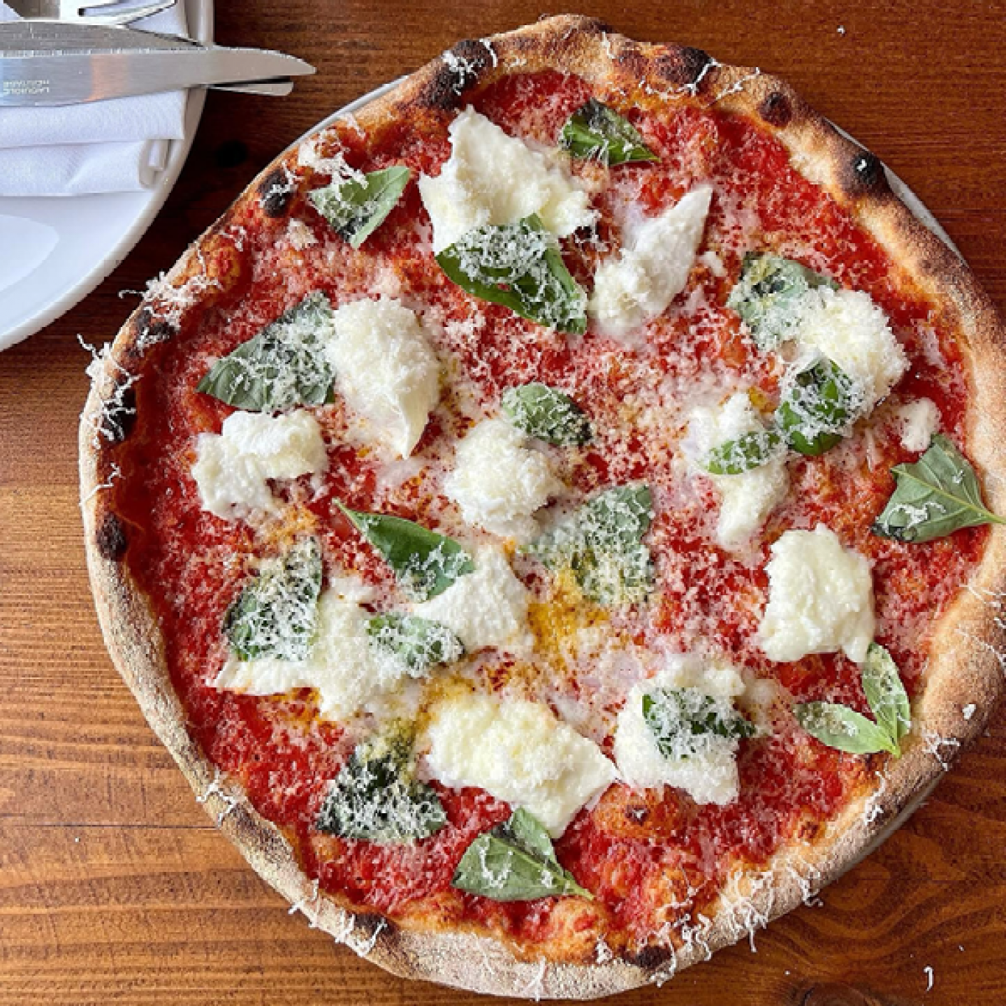New York-style sourdough pizza