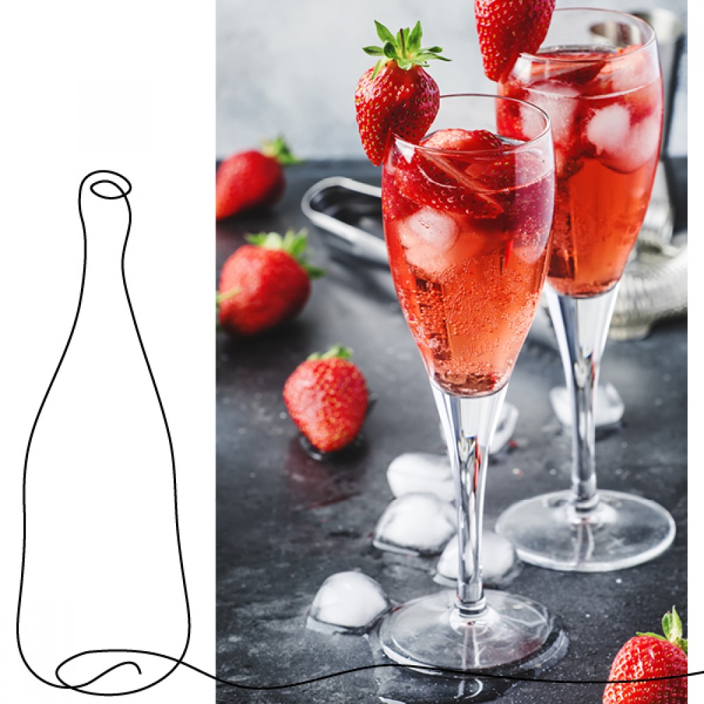 strawberry prosecco