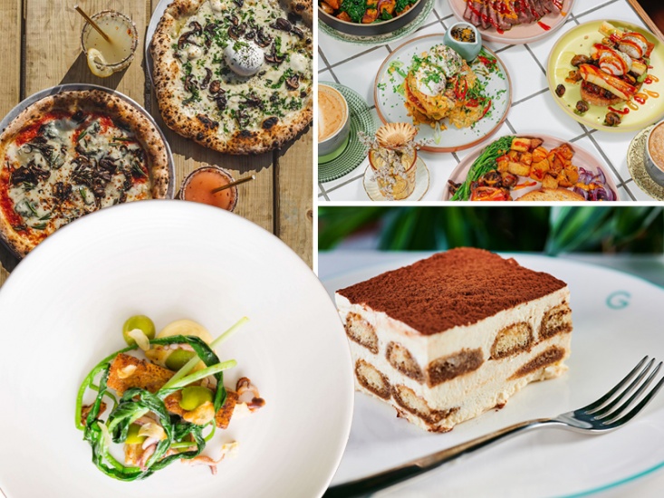 collage of food images