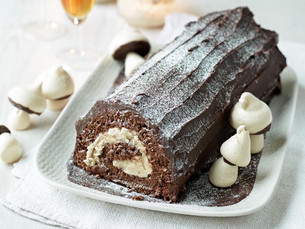 Chocolate and Chestnut Bûche de Noël