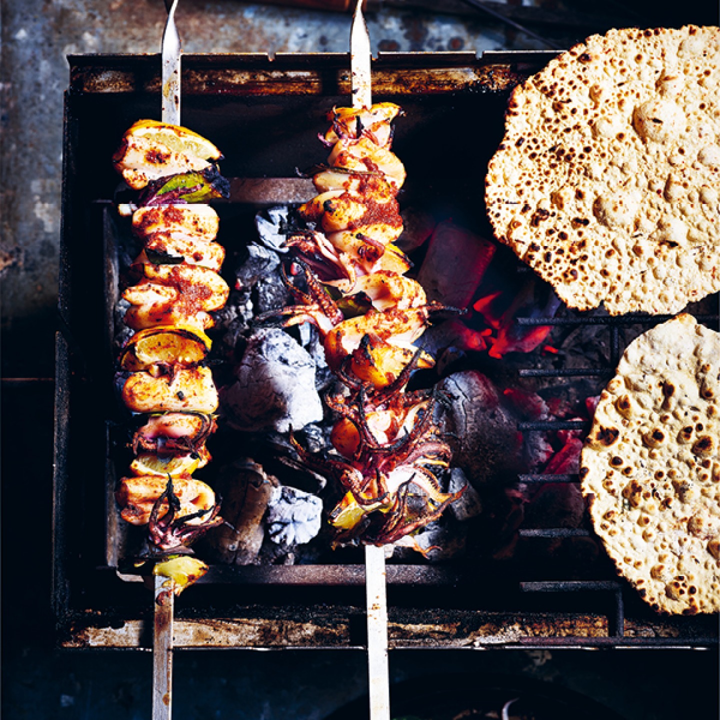 calamari skewers