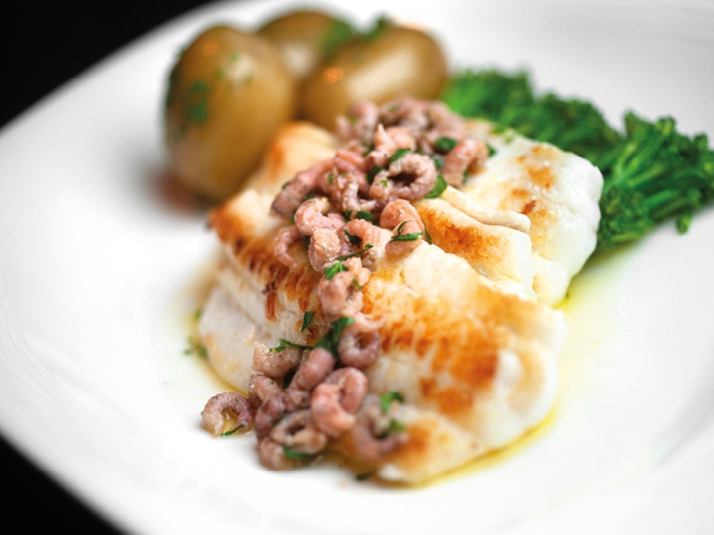 lemon sole on a plate