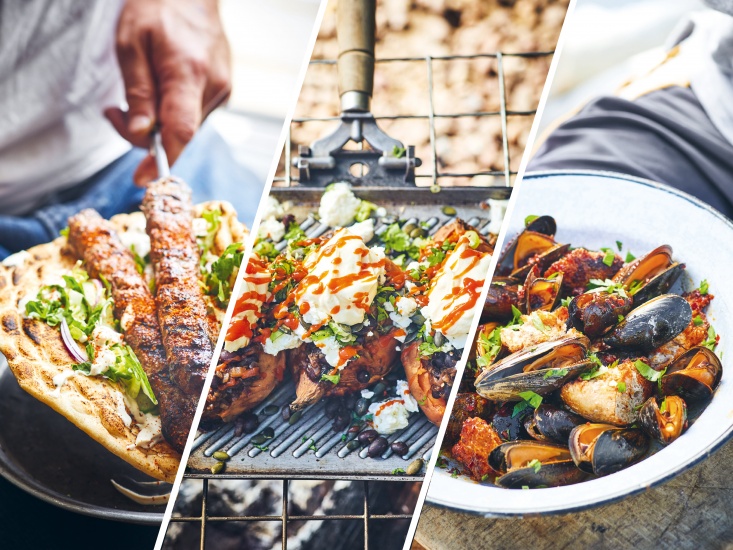 Three Delicious Barbecue Recipes with Meat, Fish and Veg