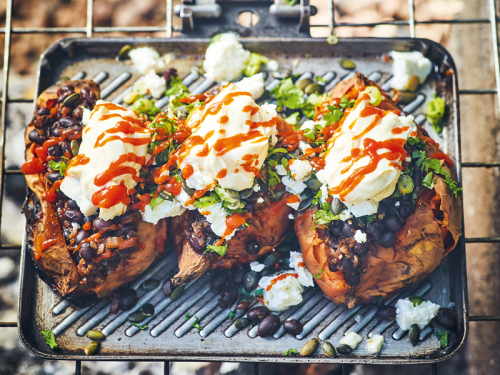 Sweet Potato Stuffed with Black Beans Recipe