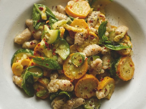 Courgette Pasta with Mascarpone, Basil & Lemon